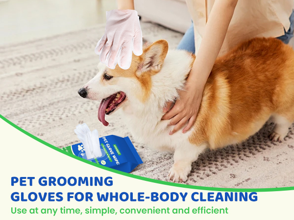 Pet Glove Wipes for Dogs