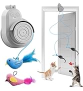 CATPICK Interactive Cat Toys for Indoor Cats Automatic Electric Flying Bird Feather Cat Toy - Bes...