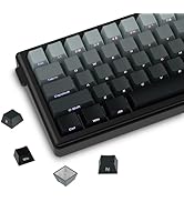 135 Key PBT Keycaps Set Gradient Polar Day Black Side Engraved Keycaps Translucent Custom Keycaps...