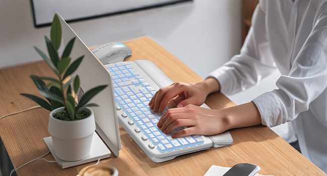 ergo cordless keyboard mouse duo