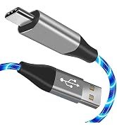 USB Type C Cable, LED Light up USB A to Type C Charger Cord Compatible with Samsung Galaxy S20/S1...