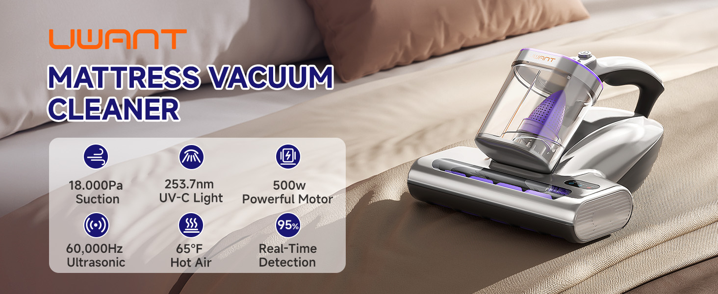 Handheld bed vaccum cleaner
