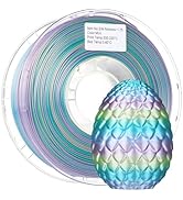FXAAGFH 1KG 3D Printer Filament 1.75 mm Rainbow Color, Shining 3 D Print PLA Printing Filament +/...