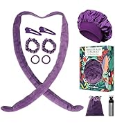 Gwabee Hair Curlers to Sleep In, No Heat Curling Headband, Soft Overnight Curls Headband with Sat...