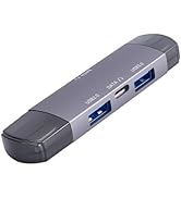 CHONCHOW USB Hub for Laptop, Aluminum 4 Ports USB Hub 3.0 USB Splitter Ultra-Slim Data Hub, USB E...