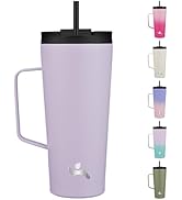 Konokyo Insulated Tumbler with Handle and Straw, 22 OZ Travel Coffee Mug Stainless Steel Cup Meta...