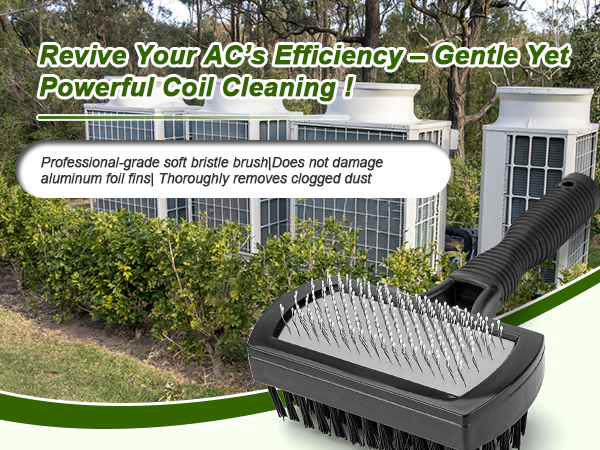 Air Conditioner Coil Cleaning Brush Fin Comb Straightener 2 PCS