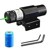 MOSANDON Compact Tactical Red/Green Beam Laser Sight,Laser Dot Sight Scope for Rifles Pistols Han...