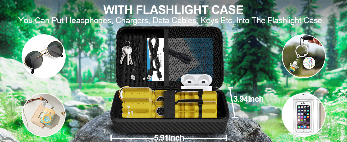 WITH FLASHLIGHT CASE