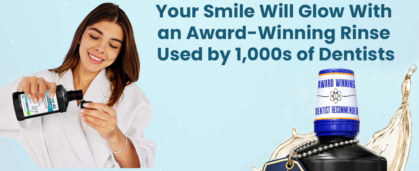 Award-winning mint mouth rinse designed for daily oral hygiene and fresh breath