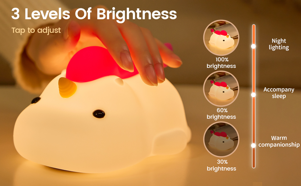 unicorn night light for kids