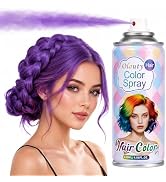 Purple Hair Spray, Temporary Washable Hair Color Spray for Kids Women Man | Non Damaging Purple H...