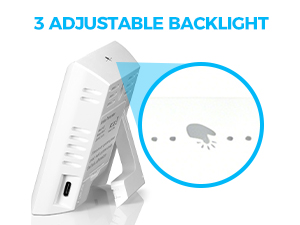 3 adjustable backlight