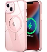 SaiMeun Magnetic for iPhone 15 Case, [Compatible with MagSafe] [Military-Grade Protection] Crysta...