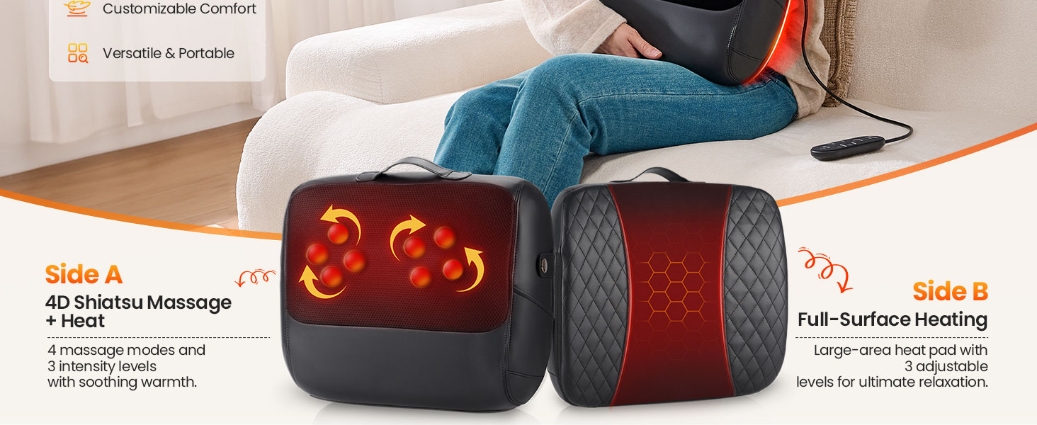 KNQZE back massager for pain relief deep tissue