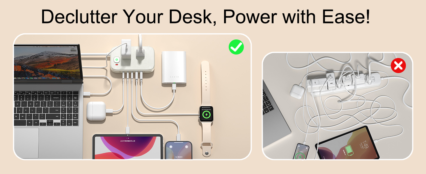 Declutter Your Desk, Power with Ease!
