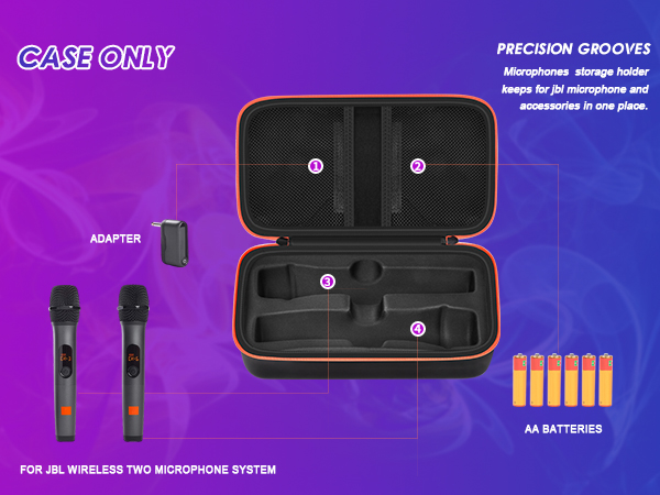 dual microphone storage bag