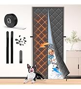 Vidoya Magnetic Thermal Insulated Door Curtain for Winter, Fit Door Size 38'' x 82'', Doorway Scr...