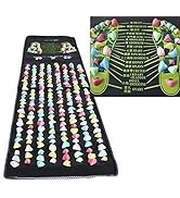 Foot Massage Mat Reflexology Stone Foot Accupoints Masssae Walk Stone Mat Pain Relief Feet Walk M...