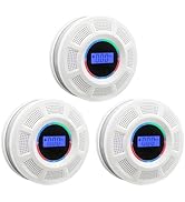 GiiHoo Smoke and Carbon Monoxide Detector Combo Powered by Battery, 2 in 1 CO &amp; Smoke Alarm with ...
