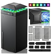 RGB Cooling Fan for Xbox Series X with Dust Filter &amp; 7 RGB LED Light Modes,Auto Fan Speed Adjusta...