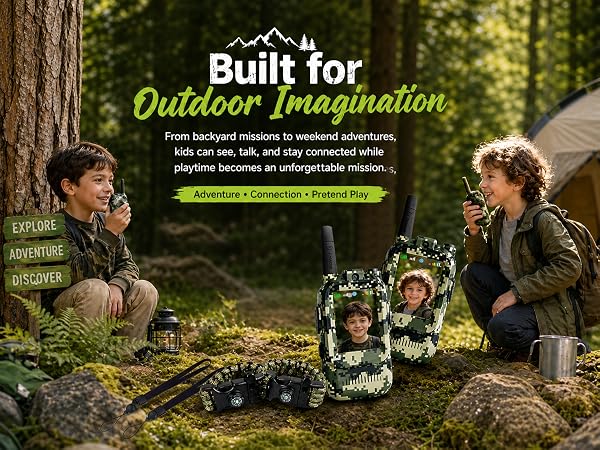 kids video walkie talkies with screen