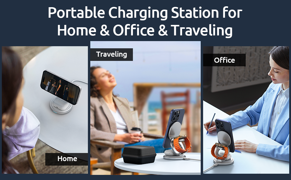 3 in 1 wireless charging station for apple