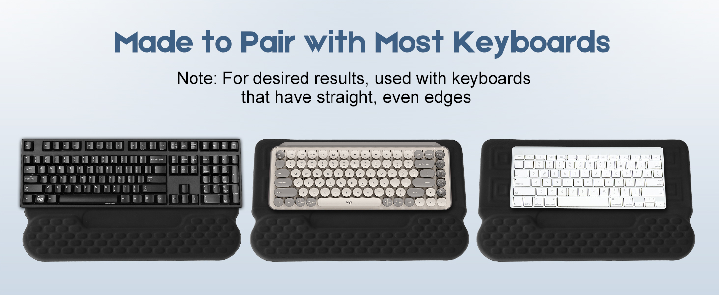 TEEYELLA Wrist Rest with Keyboard Stand, Ergonomic Keyboard Wrist Rest with Pens Storage