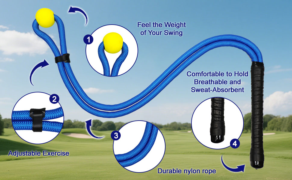 Feel the Weight of Your Swing ,Adjustable Exercise,Durable nylon rope,Comfortable to Hold Breathable