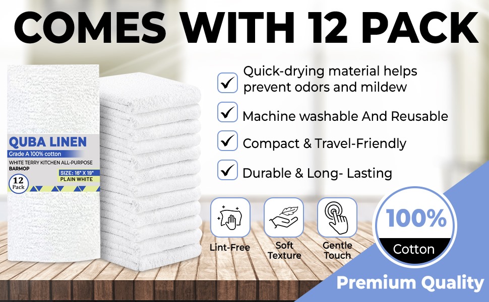 Towels, 12 Pack Premium