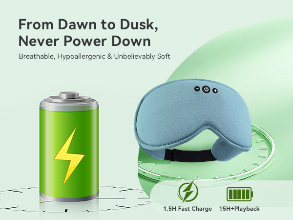 sleep headphoens long battery