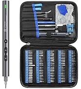 Mini Electric Screwdriver Set, SOONAN 120 in 1 Small Portable Cordless Power Screwdriver Set with...