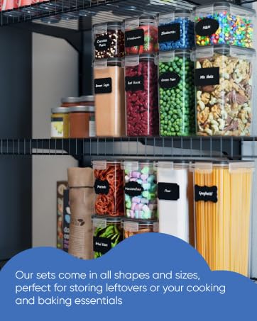 Chef&amp;#39;s Path Food Storage Containers Stackable Organized Pantry Kitchen