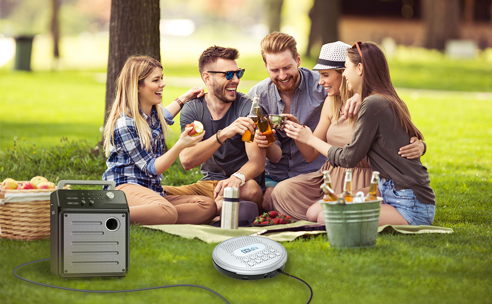 cd player with speakers