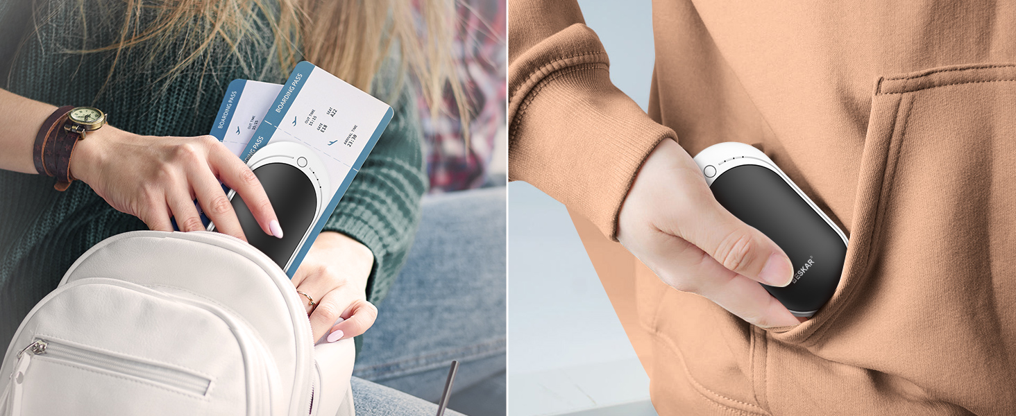 portable hand warmer, easy to use in pocket