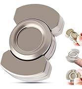 MIXTRYS 3 in 1 Metal Fidget Toys for Adults - Fidget Slider Clicker Haptic with Smooth Stable Rot...