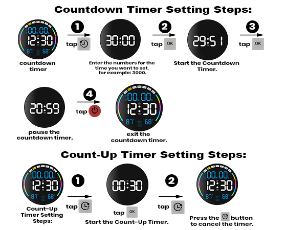 digital wall clock for classroom