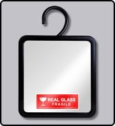 MIRRORVANA Real Glass Hanging Fogless Shower Mirror - Distortion-Free &amp;amp;amp; Adjustable Swivel Hook