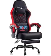 LEMBERI Gaming Chair, Fabric Big and Tall Video Game Chairs for Adults with Footrest,Racing Style...
