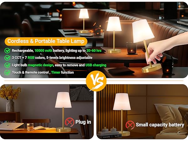 Cordless Table Lamp