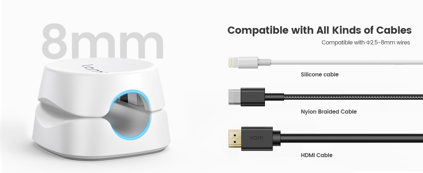 wide compatibility cable clips cord holder cord organizer