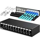 Enmane Patch Panel 12 Port Blank Keystone Patch Panel Shielded Compatible with LC/SC/ST/FC/USB/HD...