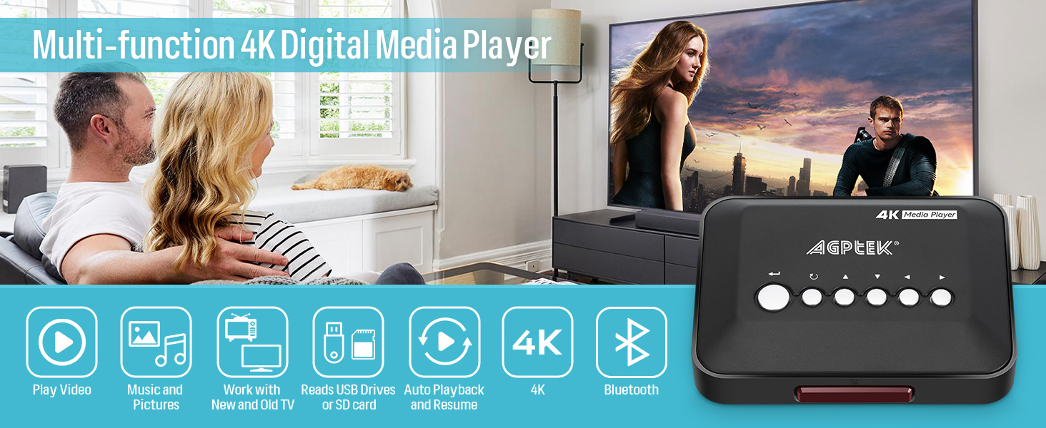 4K@30hz HDMI TV Media Player