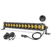 Auto Power Plus 14 Inch LED Light Bar Slim 60W Single Row Driving Light Bar with Wiring Harness A...