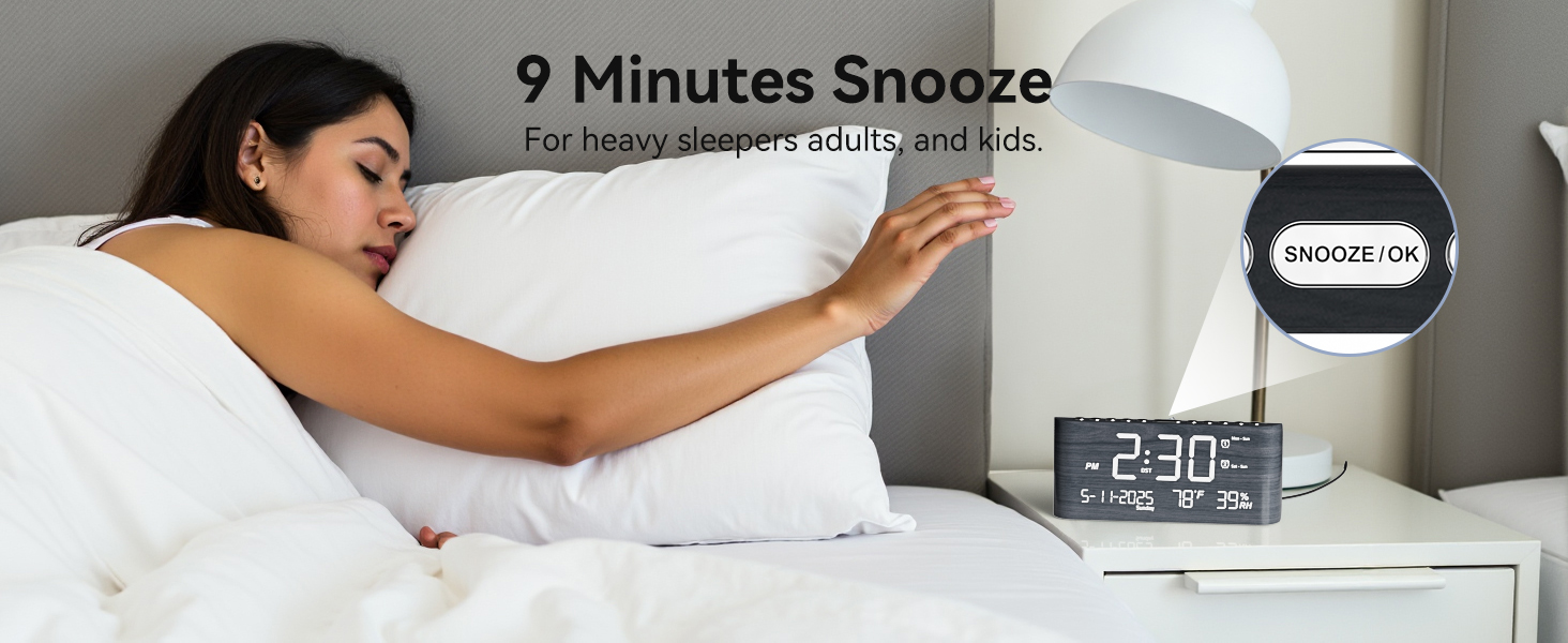 9 Minutes Snooze Desk Clock