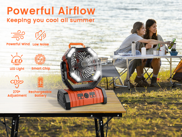 Portable Fans Rechargeable
