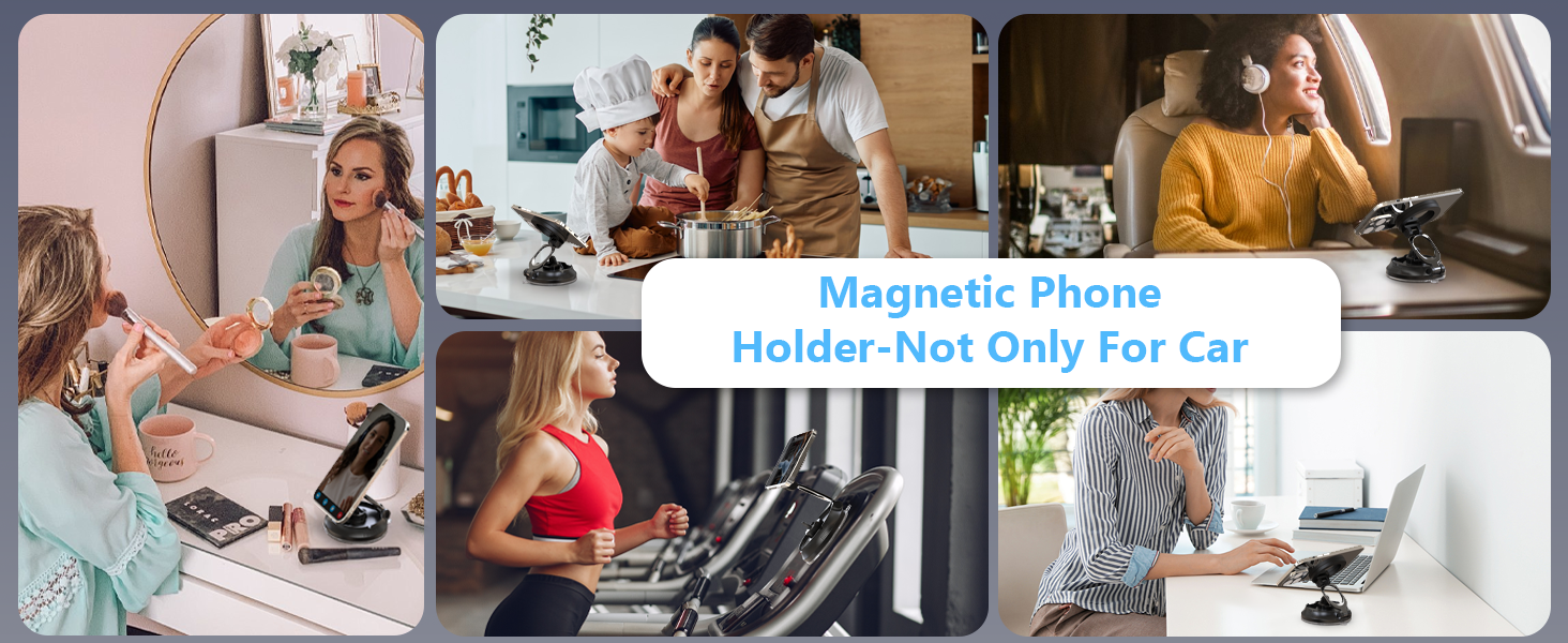 vacuum powered phone mount