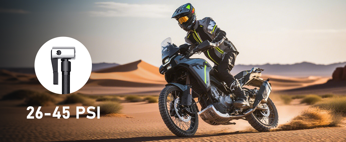 tire inflator: motorcycle mode