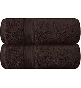 BOUTIQUO Cotton 2 Pack Oversized Bath Towel Set, Large Bath Towels 27x54, Ultra Soft, Absorbent, ...