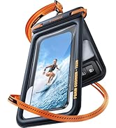 TORRAS IP68 Waterproof Phone Pouch Double Space, Floating Waterproof Phone Case with Lanyard for ...